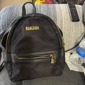 Kenneth Cole Reaction Black and Gold Backpack